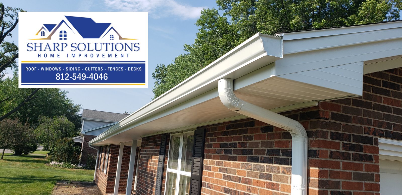 Black Roofing Tile New Roof Gutters on porch Deck overlooking the backyard Window overlooking patio