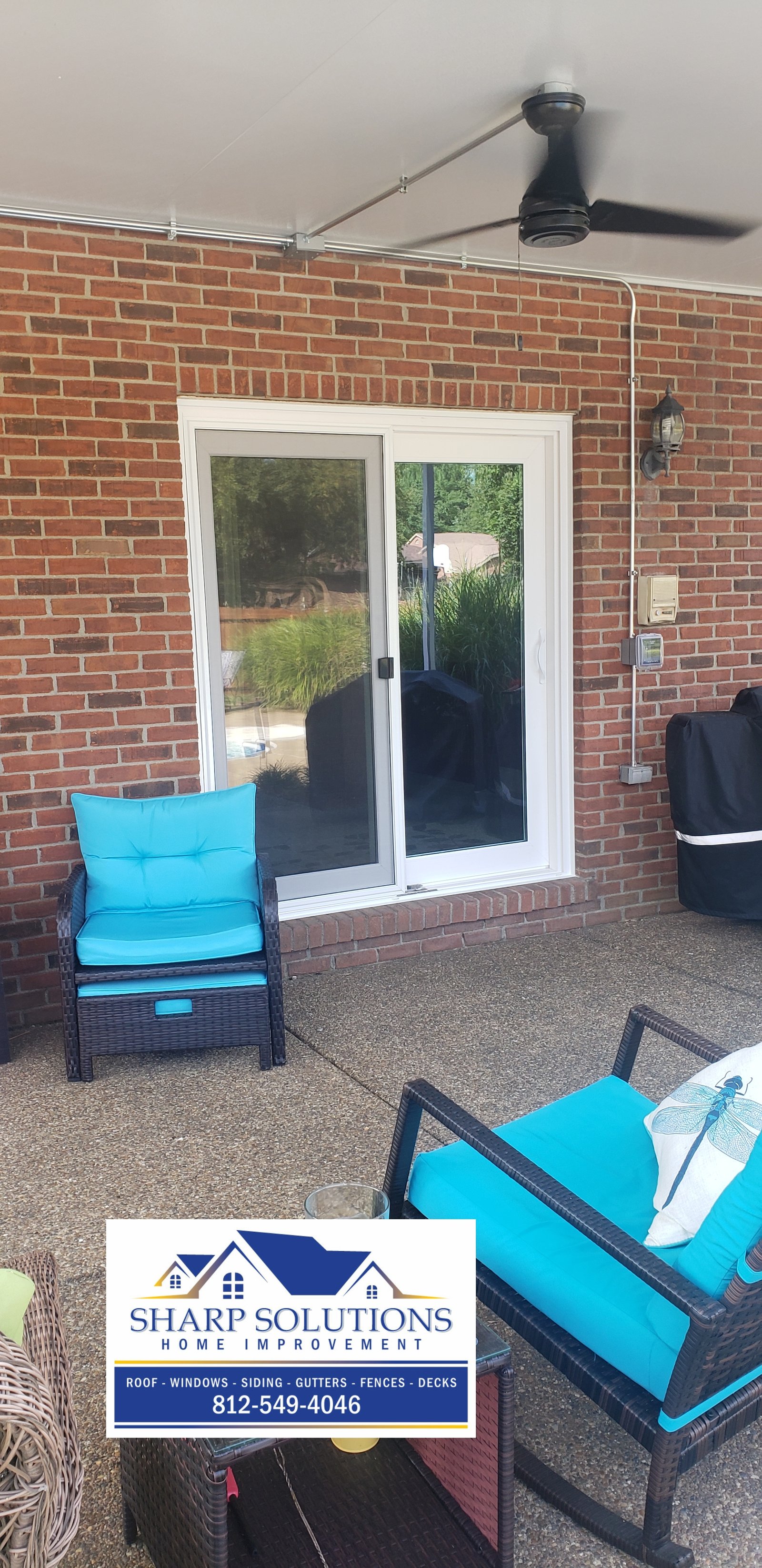 Window overlooking patio