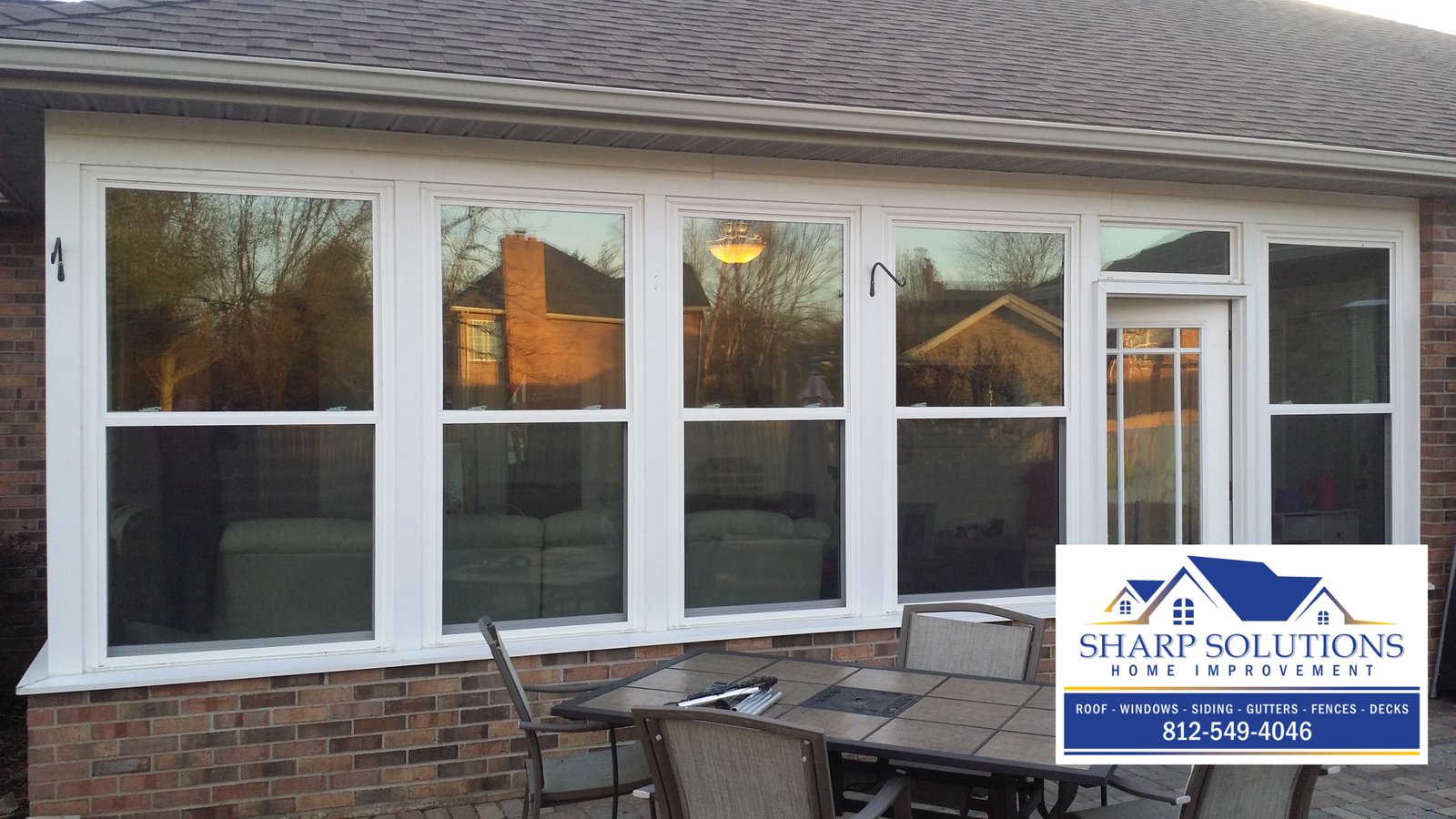 Window overlooking patio